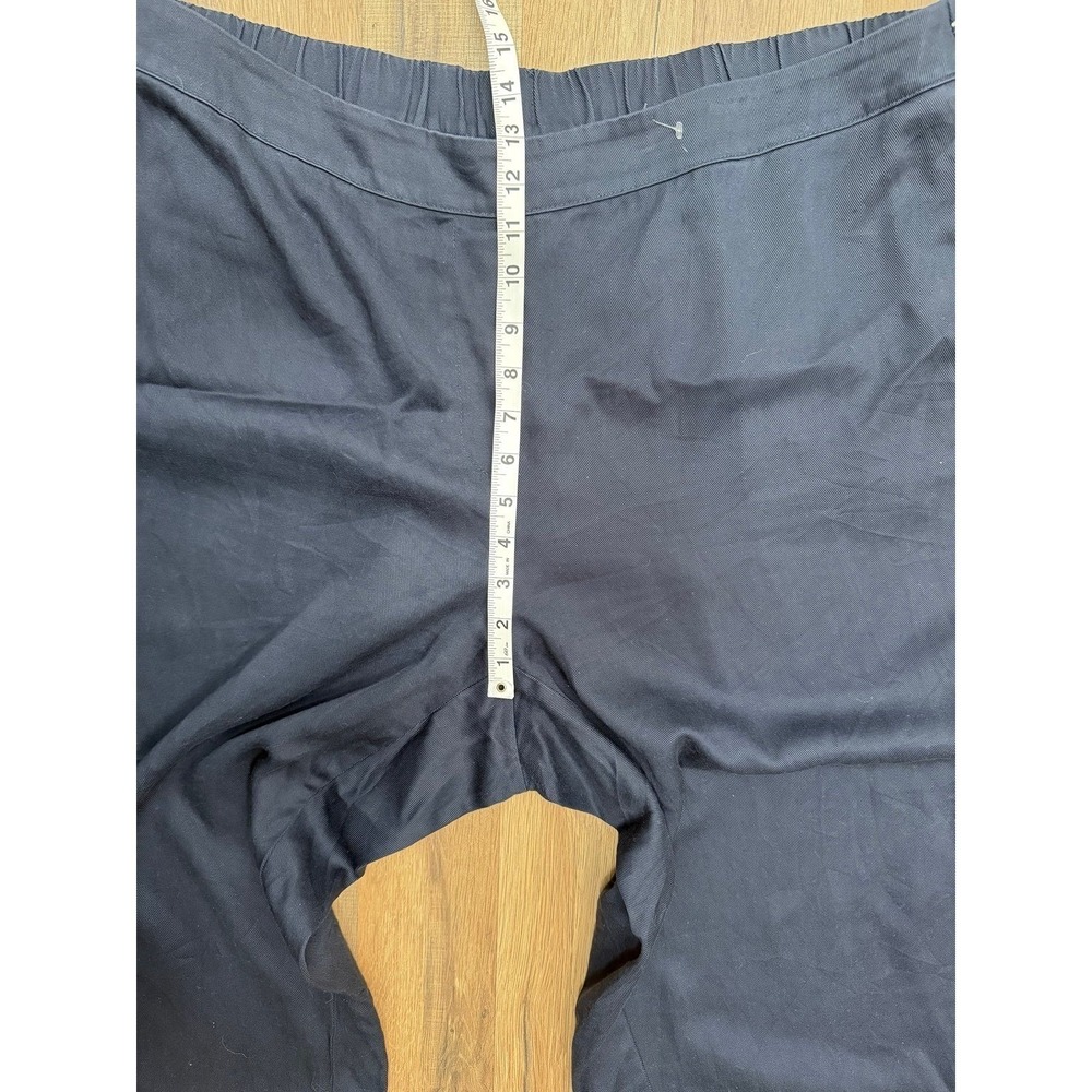 Pure Jill J Jill Pull On Pants‎ 2X Black Tencel Lyocell Elastic Waist Crop Plus - Picture 5 of 9